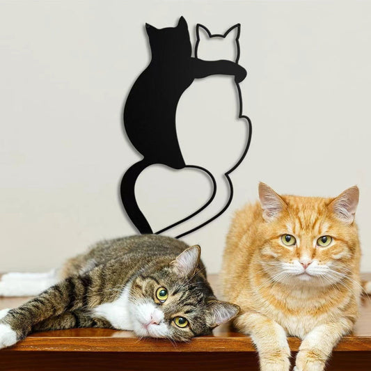 Metal Cat Wall Decoration Home Wall Decoration Metal Crafts - DigiVirt