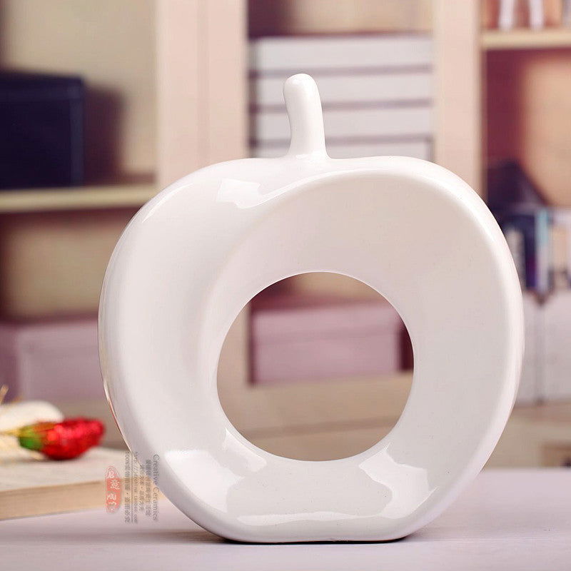 Modern Home Decorations Living Room Porch Ornaments New House Furnishings Ceramic Crafts Wholesale Apple - DigiVirt
