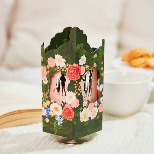 Mother Silhouette 3D Paper Music Box Gift for Mother's Day - DigiVirt