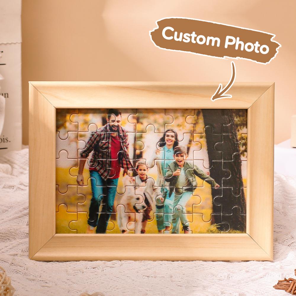 Mother's Day Gifts Personalised Puzzle Frames Custom Photo Puzzles Frame Ornaments - DigiVirt