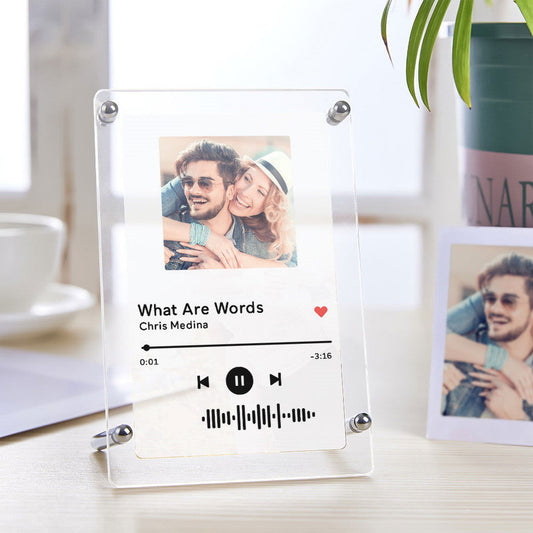 Music Photo Frame Scannable Music Fashion Plaque Home Decor Gift For Mom - DigiVirt