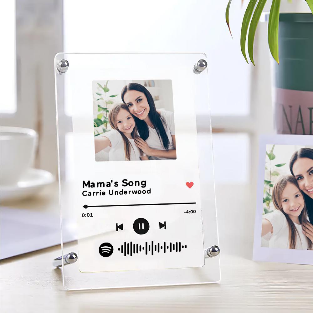 Music Photo Frame Scannable Music Fashion Plaque Home Decor Gift For Mom - DigiVirt