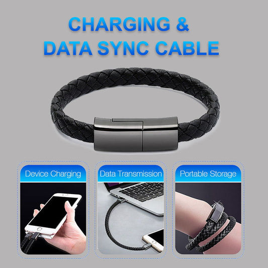 New Bracelet Charger USB Charging Cable Data Charging Cord For IPhone14 13 Max USB C Cable For Phone Micro Cable - DigiVirt