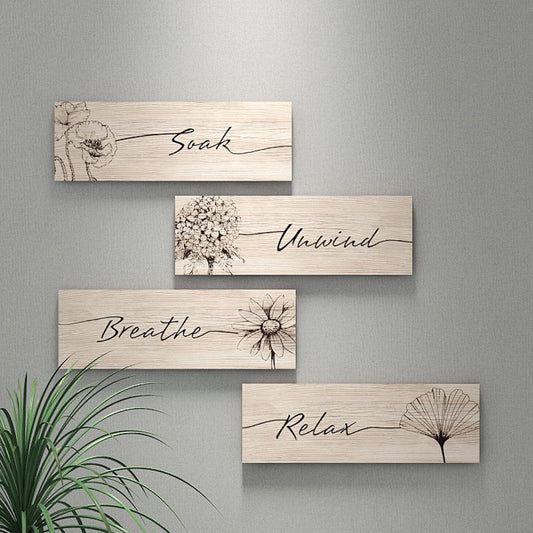 Wooden Sign Wall Art Decoration Home Decorative Fun Sign Garden Sign Wooden Tag Pendant