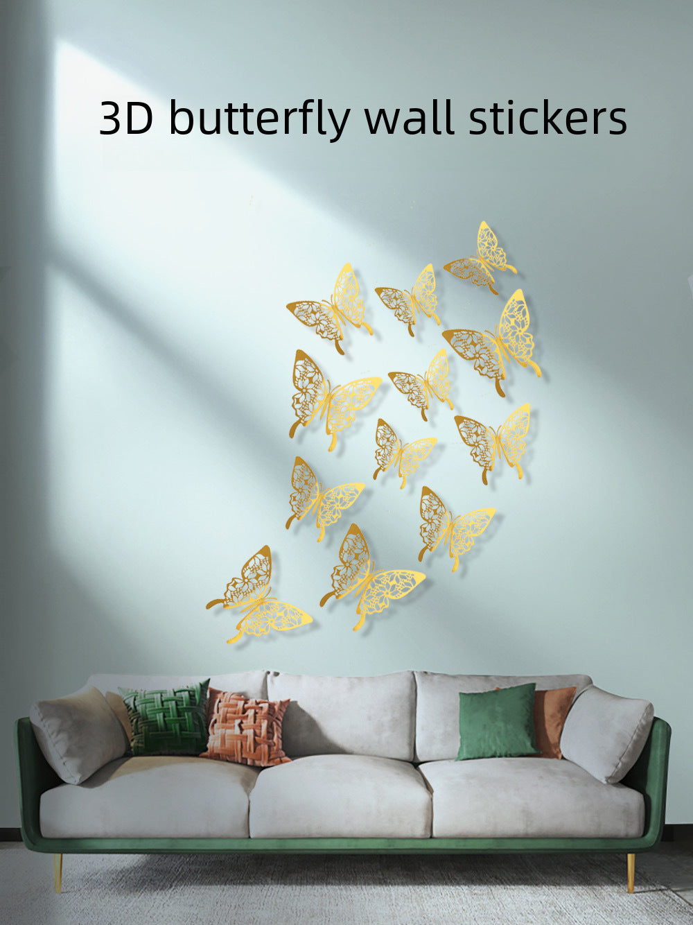 Butterfly 3D Wall Decor Living Room Wall Decoration Hollow Stickers Festival Layout Cartoon Creative Stickers