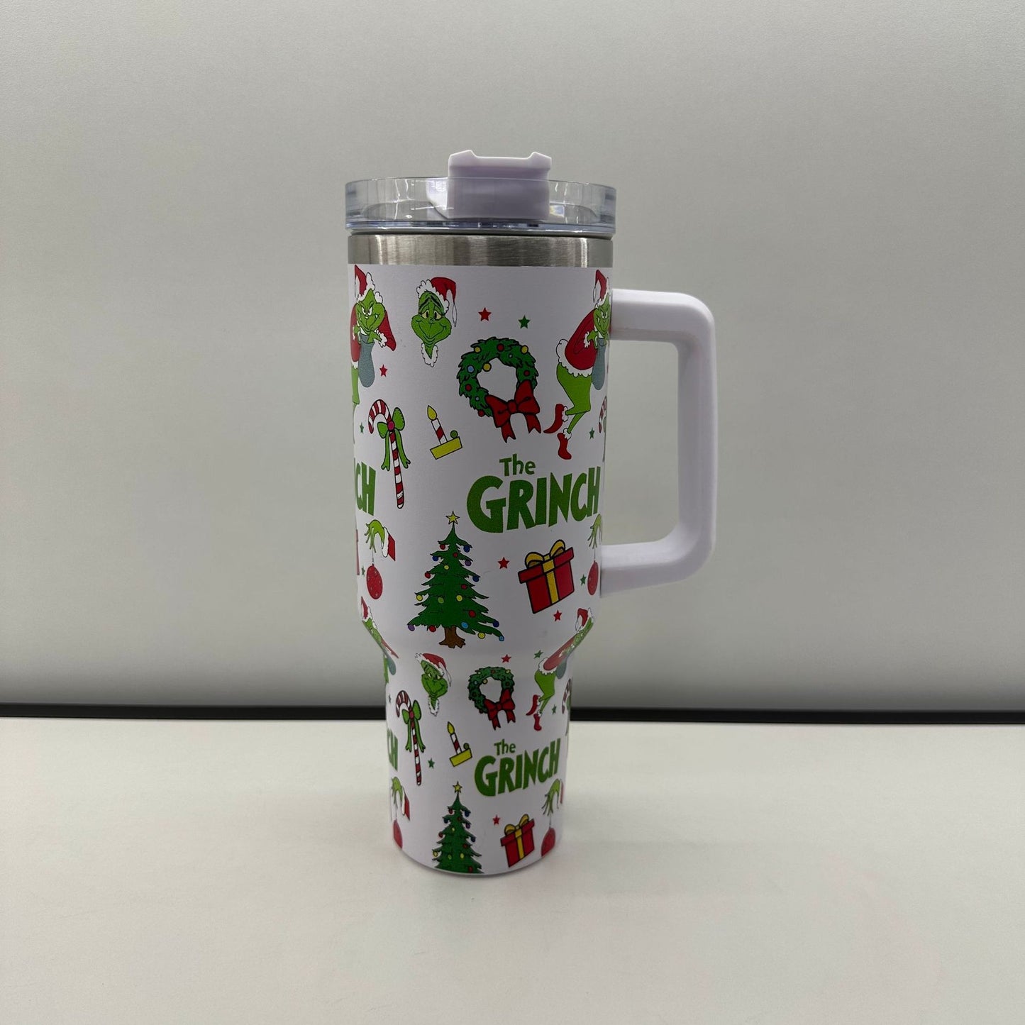 Christmas Grinch Generation 40oz Car Ice Cup 304 Stainless Steel Thermos Cup