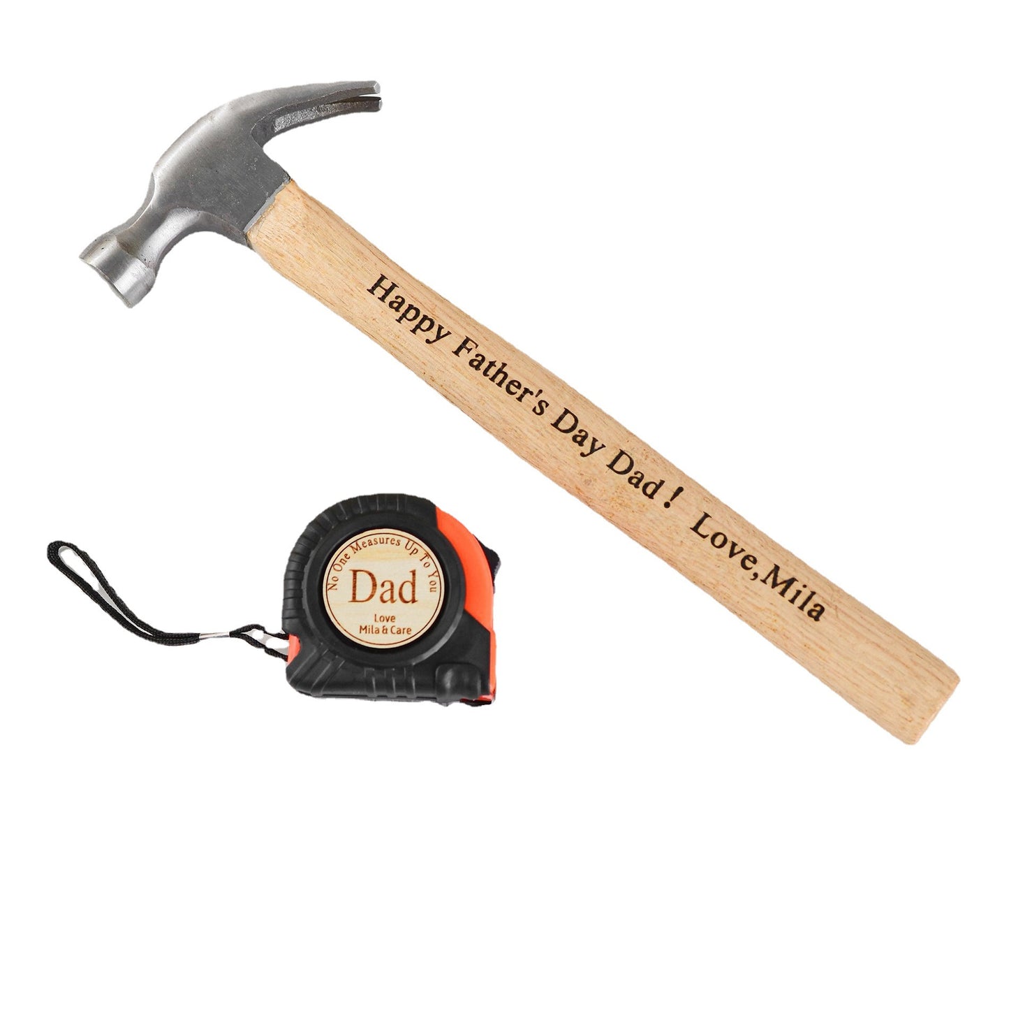 Personalized Tools Tape Measure Hammer Father's Day Gift To Dad Gift To Grandpa