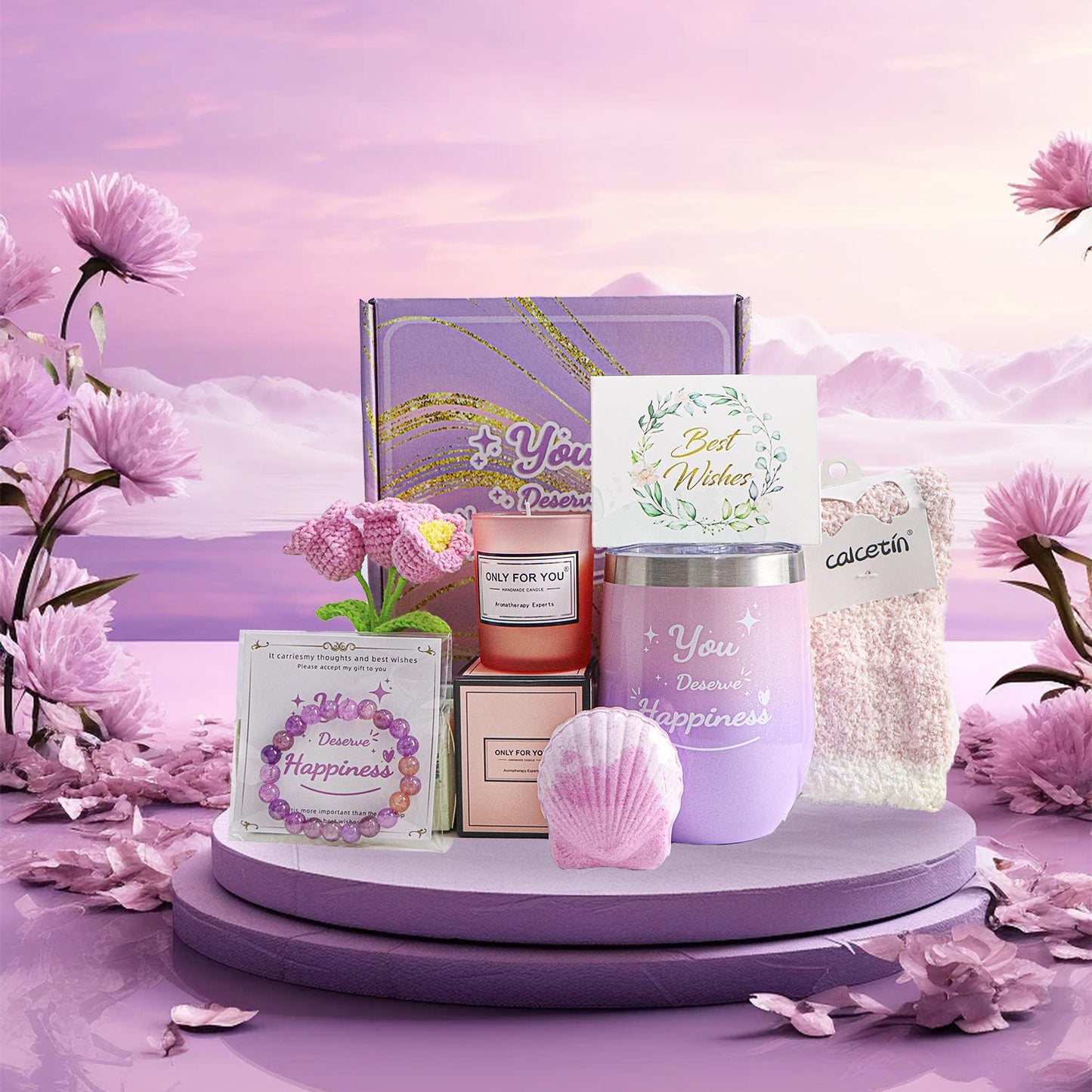 Gift Box Festival Girl's Birthday Pink Accompanying Gift Creative SPA Gift Set Spot