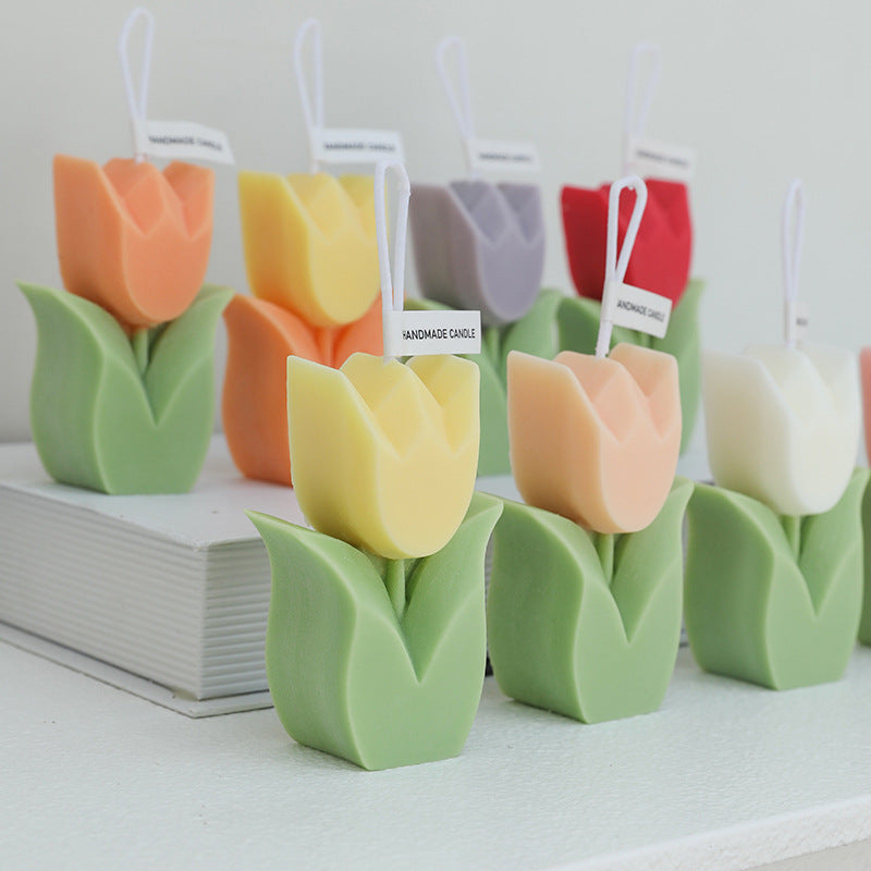 Handmade Scented Candle Sample Creative Handmade Birthday Gift Ornaments Cute Strawberry Shape Accompanying Gift Scented Candle