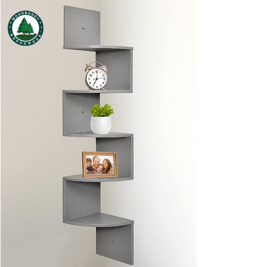 Solid Wood Corner Plant Frame Storage Rack Triangular Corner Multi-Corner Corner Plant Frame