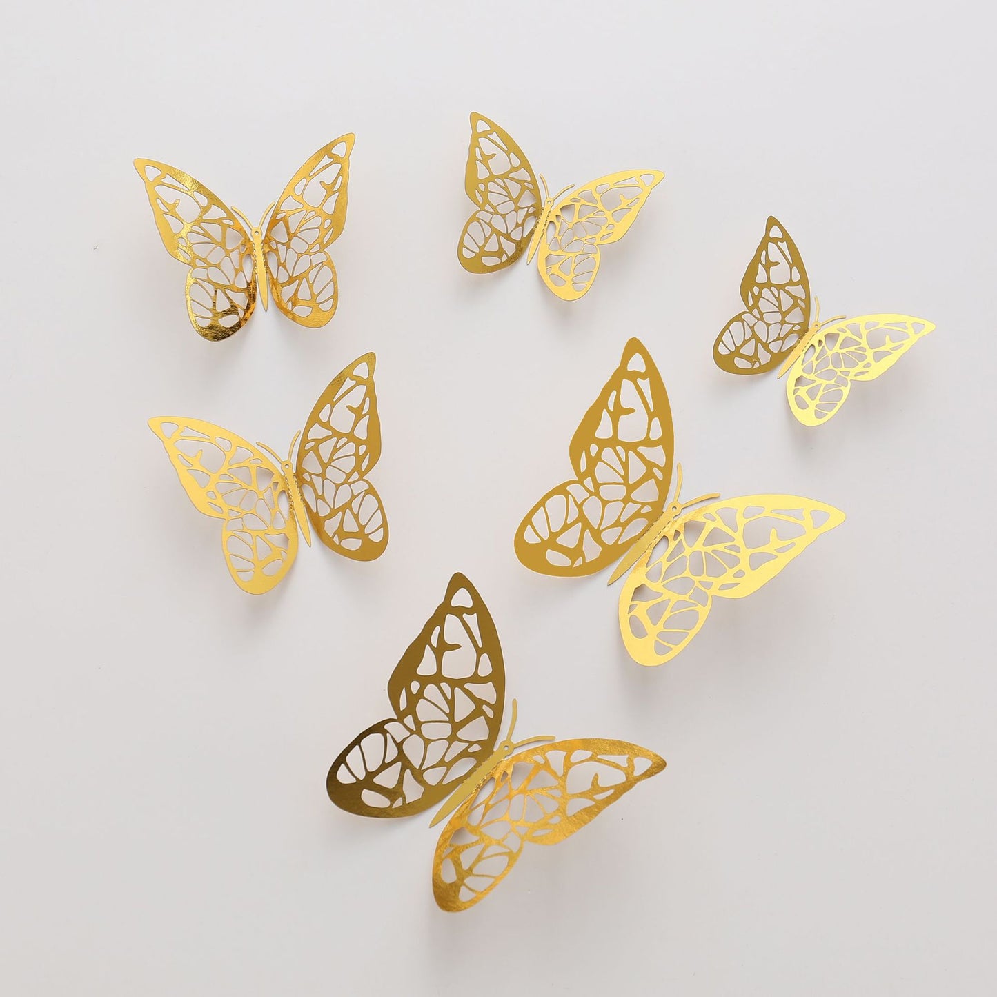 Butterfly 3D Wall Decor Living Room Wall Decoration Hollow Stickers Festival Layout Cartoon Creative Stickers