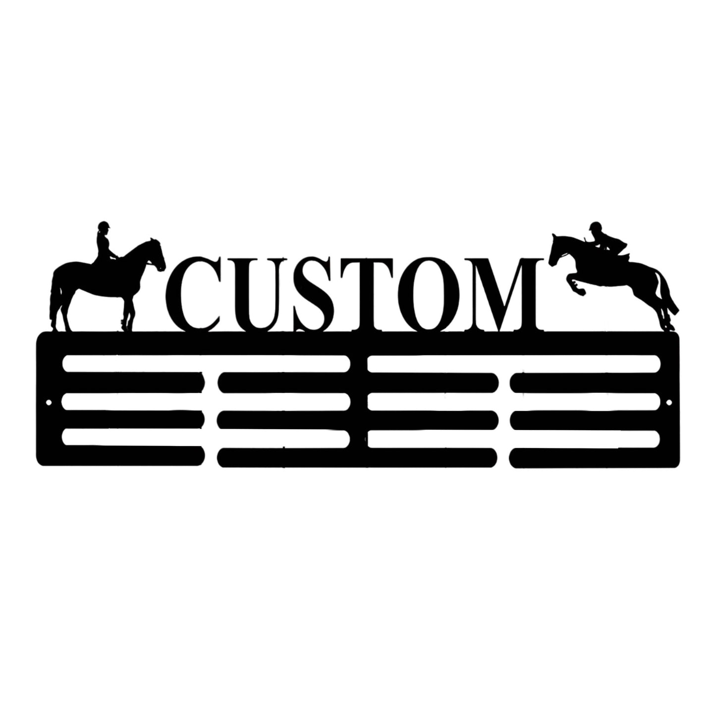 Custom Metal Medal Stand Personalized Equestrian Medal Stand/wrought Iron