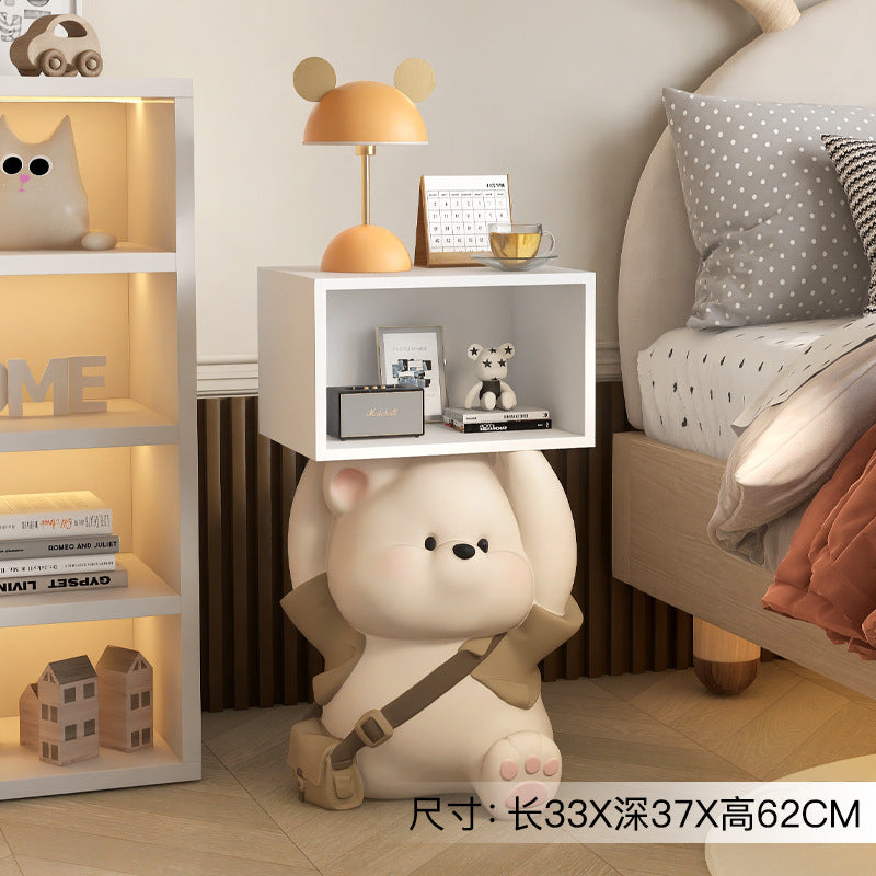 Cartoon Bear Children's Room Bedroom Bedside Cabinet Storage Cabinet Ornaments Living Room Sofa Side Home Decorations