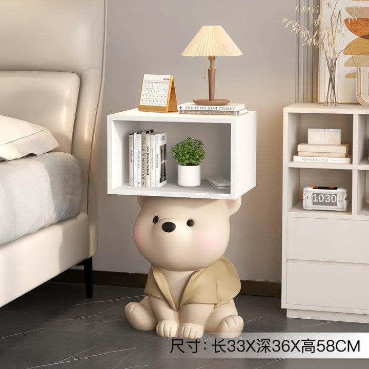 Cartoon Bear Children's Room Bedroom Bedside Cabinet Storage Cabinet Ornaments Living Room Sofa Side Home Decorations