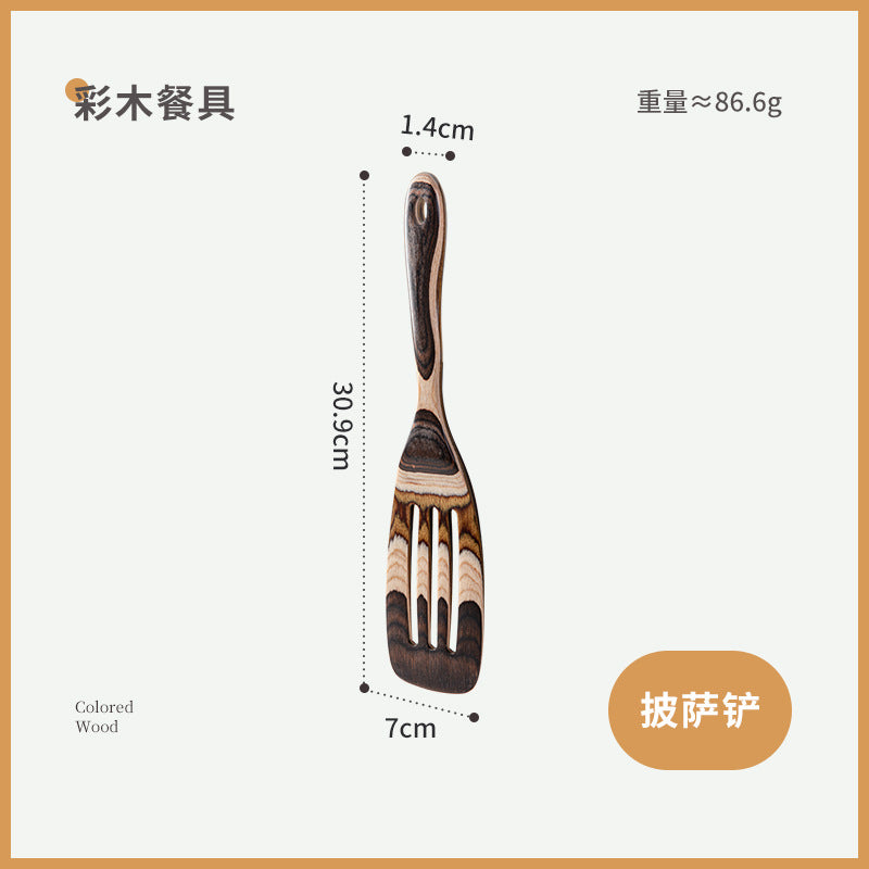 Birch Spatula Non-stick Pan Special Cooking High Temperature Resistant Household No Lacquered Wood Spoon Long Handle Spoon For Dinner Spoon