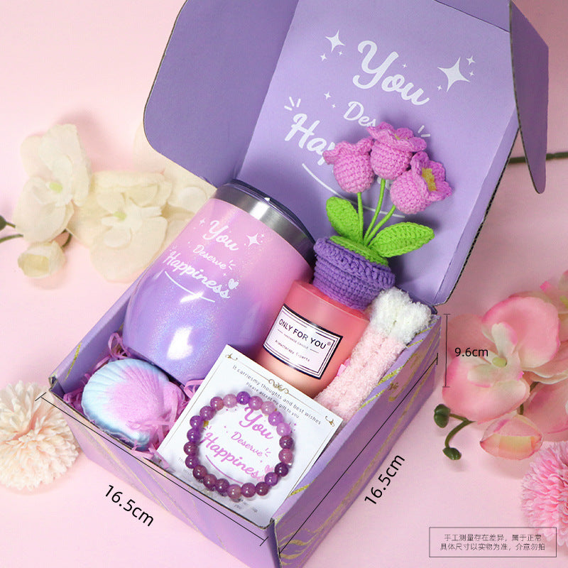 Gift Box Festival Girl's Birthday Pink Accompanying Gift Creative SPA Gift Set Spot