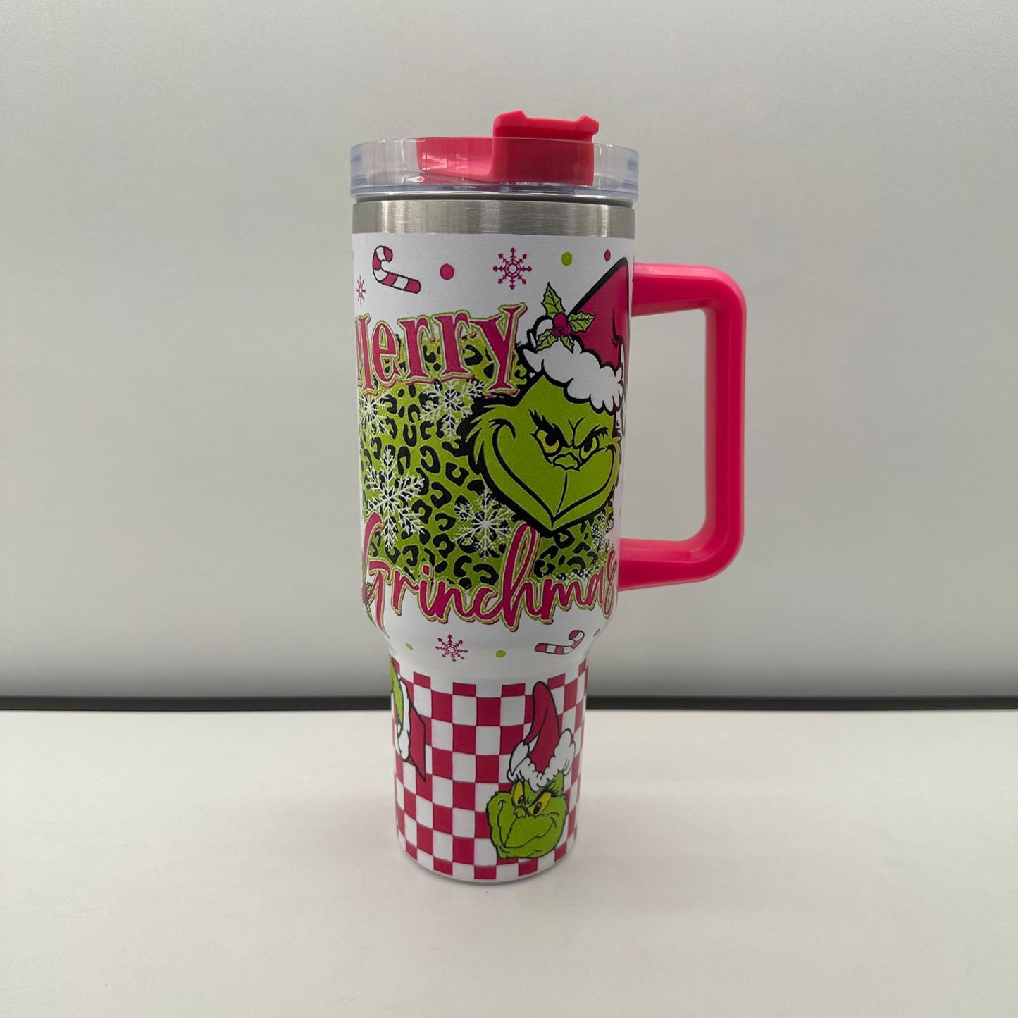 Christmas Grinch Generation 40oz Car Ice Cup 304 Stainless Steel Thermos Cup