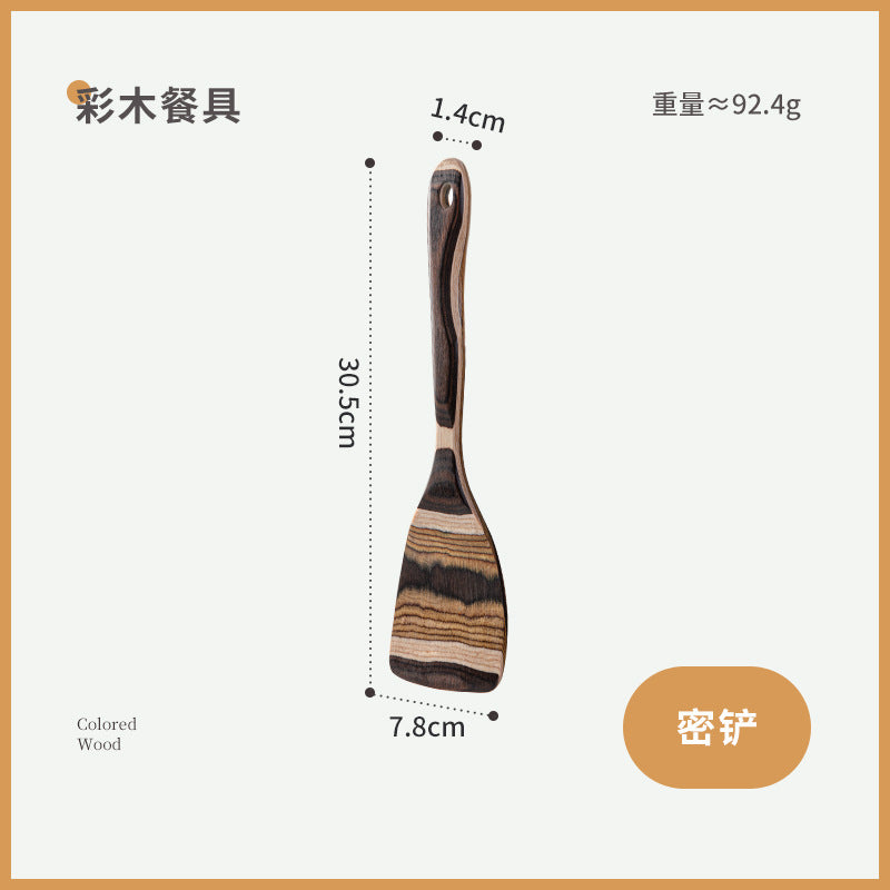 Birch Spatula Non-stick Pan Special Cooking High Temperature Resistant Household No Lacquered Wood Spoon Long Handle Spoon For Dinner Spoon