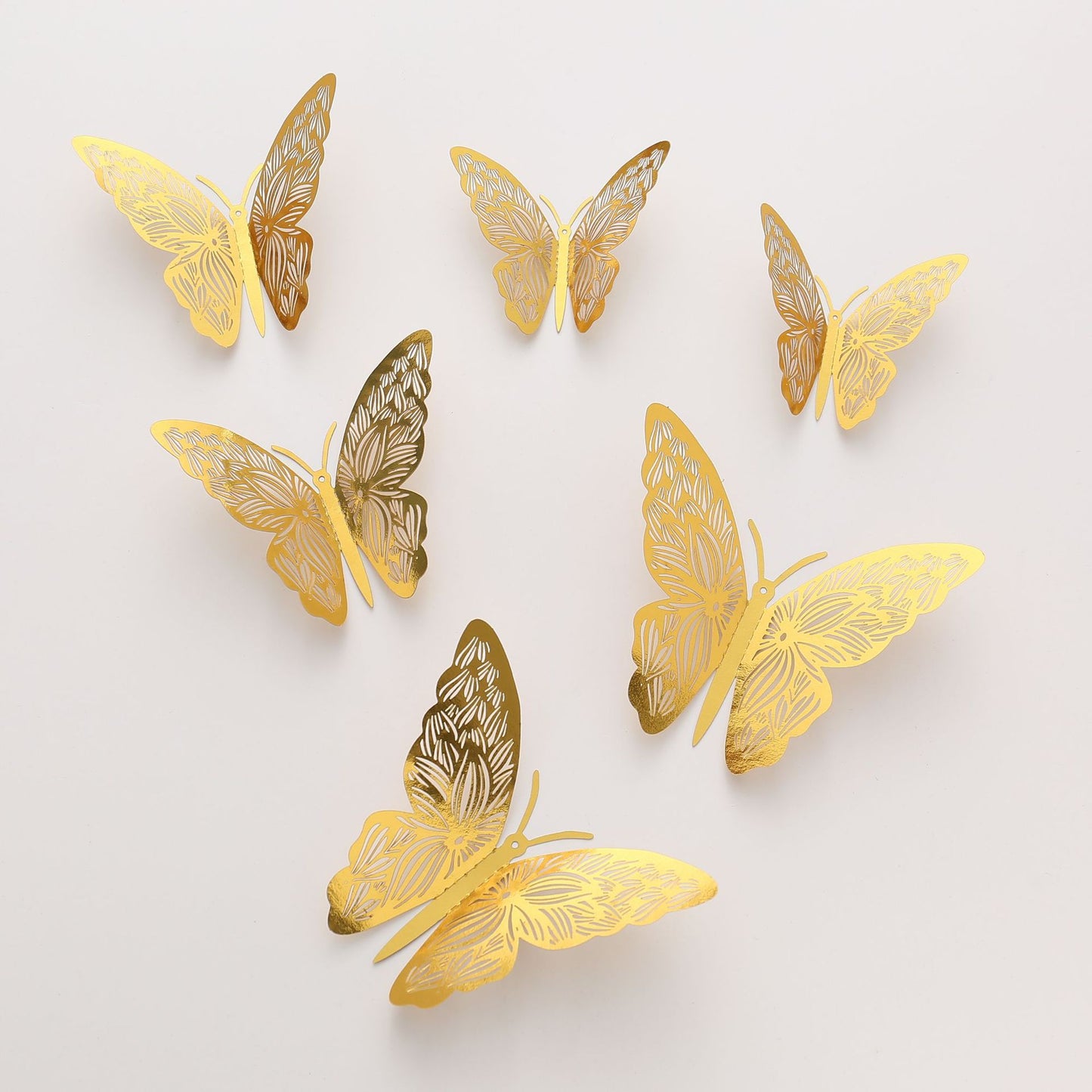 Butterfly 3D Wall Decor Living Room Wall Decoration Hollow Stickers Festival Layout Cartoon Creative Stickers