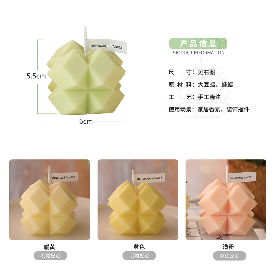 Handmade Scented Candle Sample Creative Handmade Birthday Gift Ornaments Cute Strawberry Shape Accompanying Gift Scented Candle