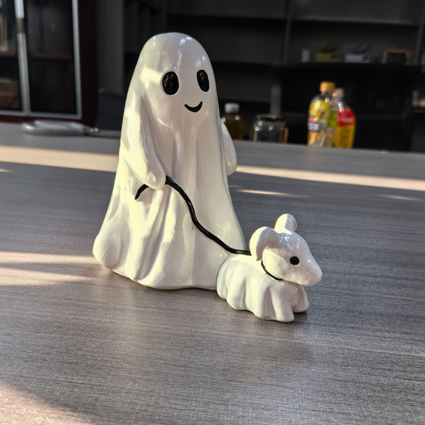 Halloween Cute Ghost Sheep Desktop Ornaments Light Luxury Home Living Room Resin Crafts