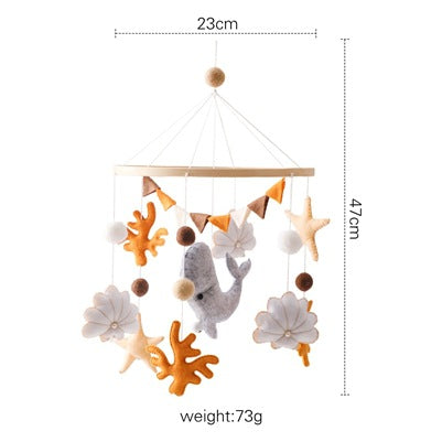 Baby Bed Bell Children's Coax Bed Head Rattle Baby Soothing Wind Chimes Bed Hanging Toys Baby Rattle