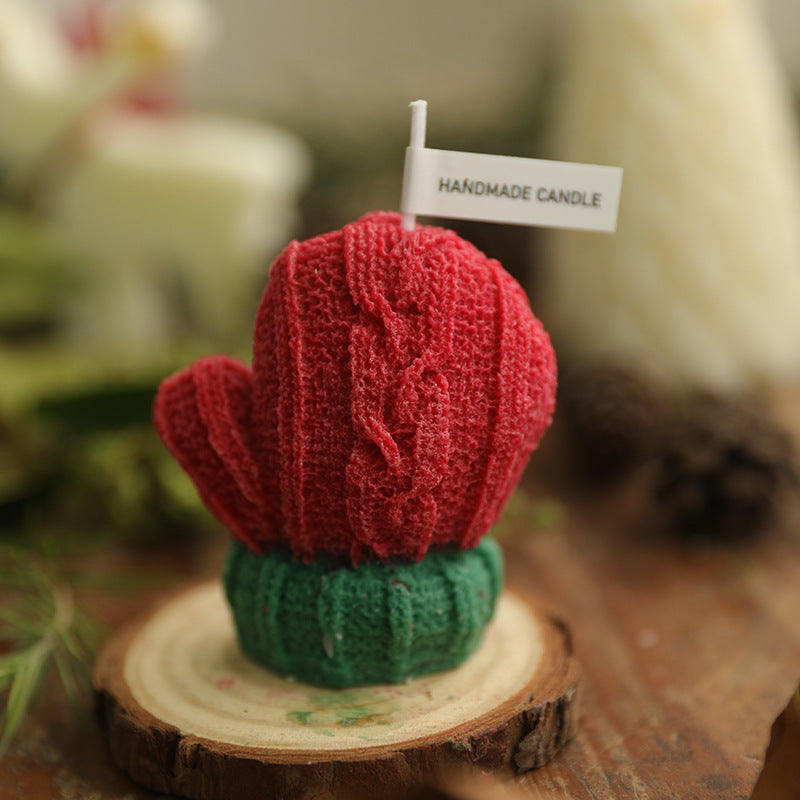 Handmade Scented Candle Sample Creative Handmade Birthday Gift Ornaments Cute Strawberry Shape Accompanying Gift Scented Candle