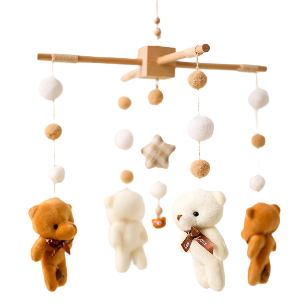 Baby Bed Bell Children's Coax Bed Head Rattle Baby Soothing Wind Chimes Bed Hanging Toys Baby Rattle