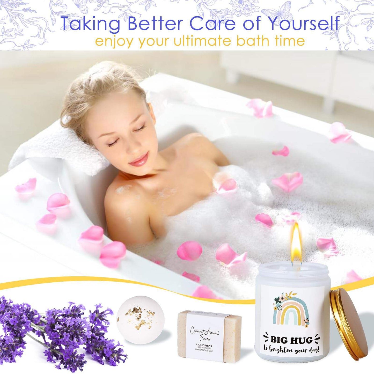 Ladies Gift Set Bath Spa Gift Set For Women Blanket Stainless Steel Cup