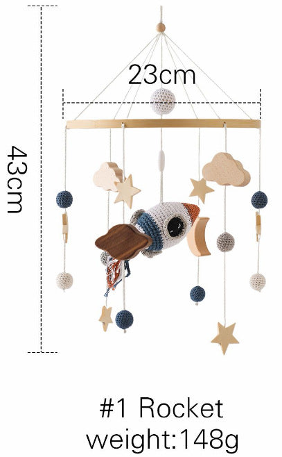 Baby Bed Bell Children's Coax Bed Head Rattle Baby Soothing Wind Chimes Bed Hanging Toys Baby Rattle