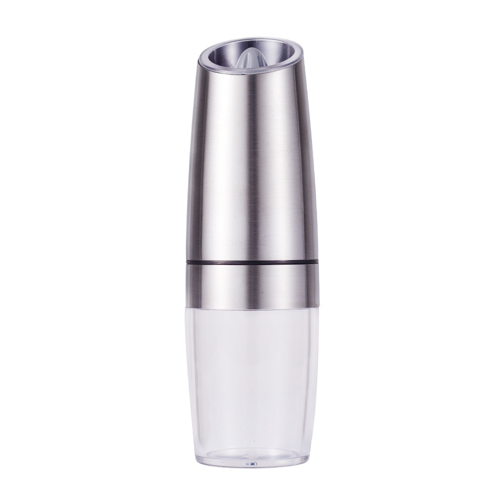 Electric Pepper Grinder Pepper Sea Salt Powder Gravity Induction Stainless Steel Automatic Grinding Bottle