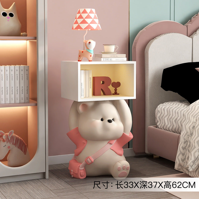 Cartoon Bear Children's Room Bedroom Bedside Cabinet Storage Cabinet Ornaments Living Room Sofa Side Home Decorations