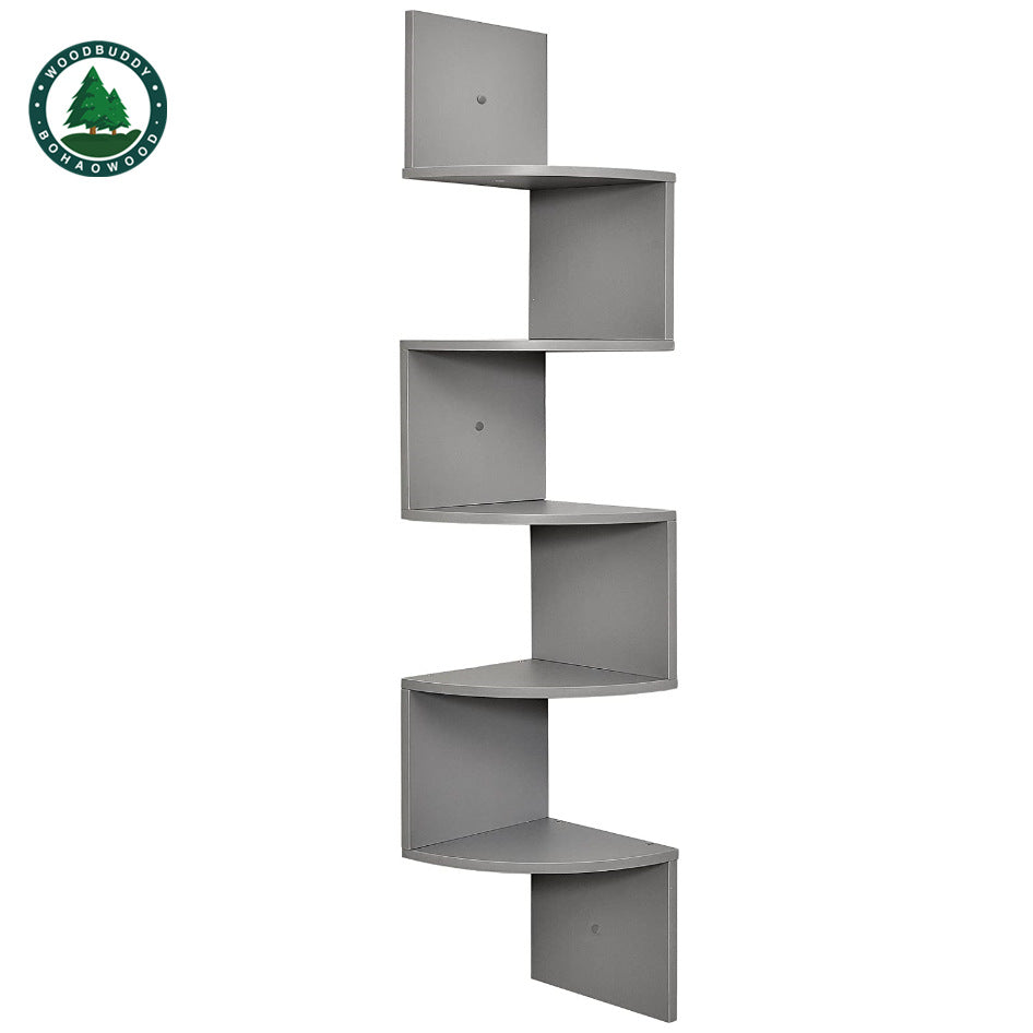 Solid Wood Corner Plant Frame Storage Rack Triangular Corner Multi-Corner Corner Plant Frame