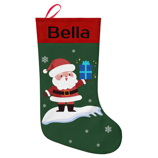 Personalised Christmas Stocking - Ballantines Font - Custom Name Stocking Christmas Gift For Family - DigiVirt