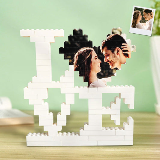 Personalised LOVE Building Bricks Puzzle with Photo - DigiVirt
