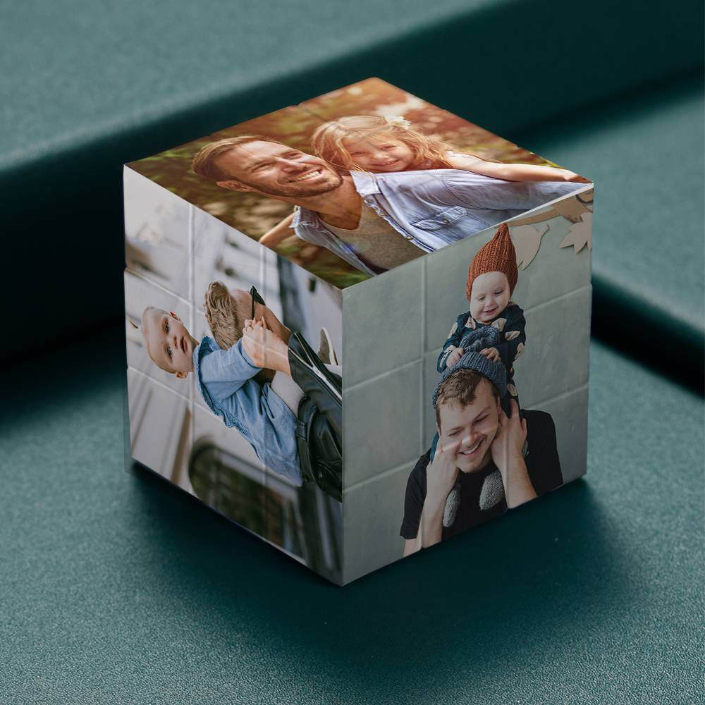 Personalised Magic Cube Picture Cube Gift For Dad - DigiVirt