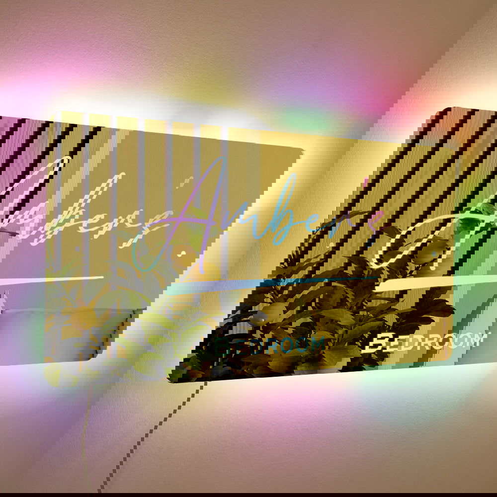 Personalised Name Mirror Light Up Mirror Home Decoration New House Warming Gifts - DigiVirt