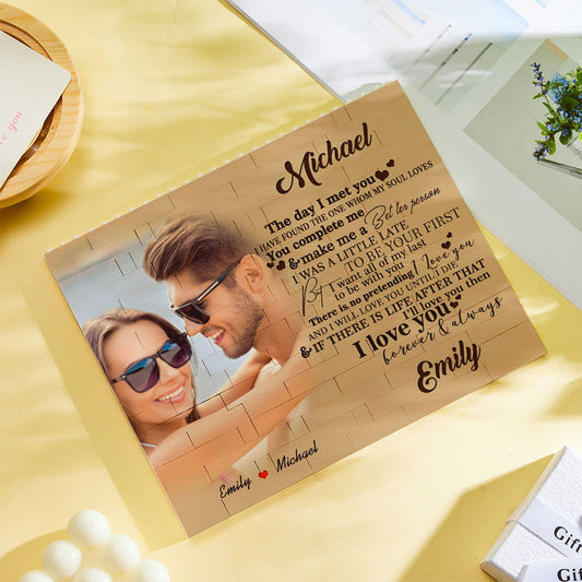 Personalised Photo Building Block Brick You Complete Me - DigiVirt