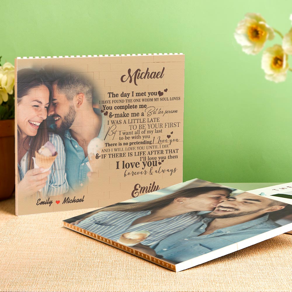 Personalised Photo Building Block Brick You Complete Me - DigiVirt
