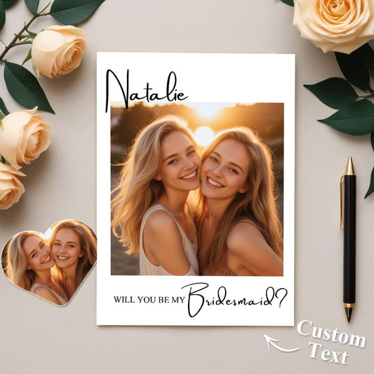 Personalized Bridesmaid Proposal Card Bridesmaid Card - DigiVirt