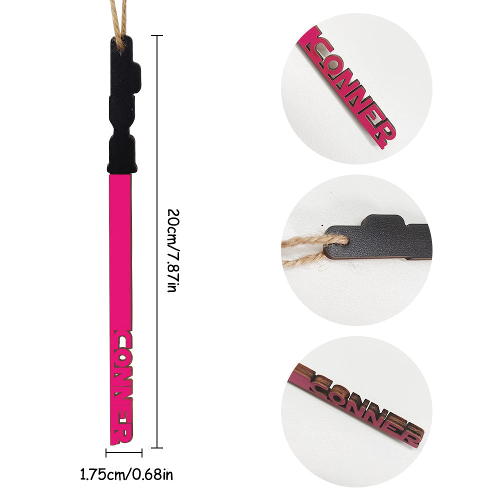 Personalized Christmas Lightsaber ornament Custom Family Member Name Unique Christmas Gifts - DigiVirt