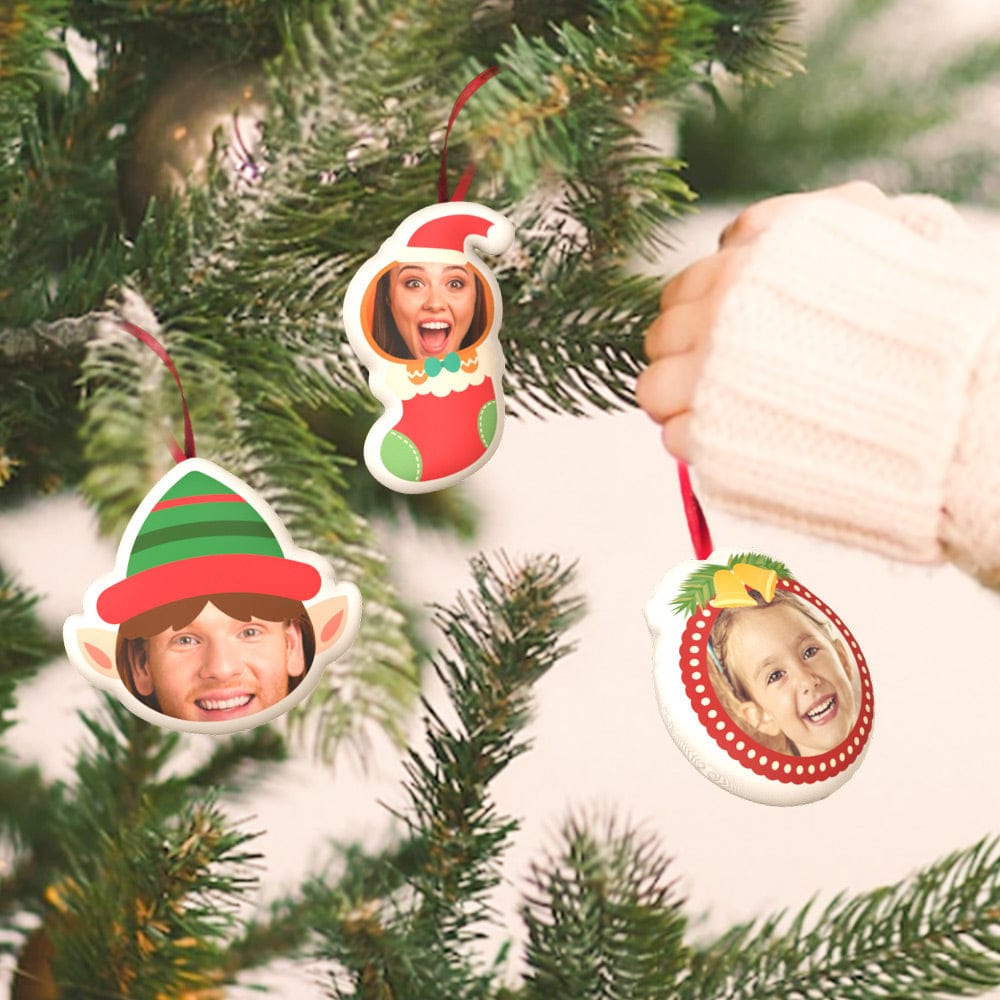 Personalized Christmas Ornament Hanging Doll Christmas Decoration Gift 3 Pcs - DigiVirt