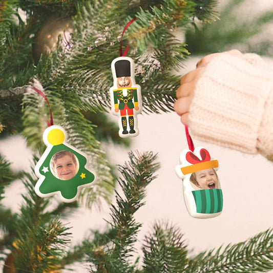Personalized Christmas Tree Ornament Hanging Doll Decoration for Christmas Gift 3 Pcs - DigiVirt