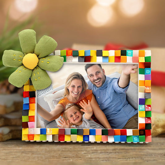 Personalized Colorful Building Blocks Picture Frame DIY Photo Frame - DigiVirt
