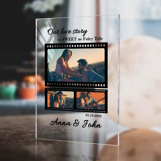 Personalized Couple Photo Film Roll Anniversary Gift Custom Couples Photo Gift for Her Him - DigiVirt