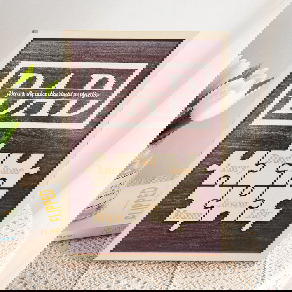 Personalized Dad Puzzle Plaque You Are the Piece That Holds Us Together Gifts for Dad - DigiVirt
