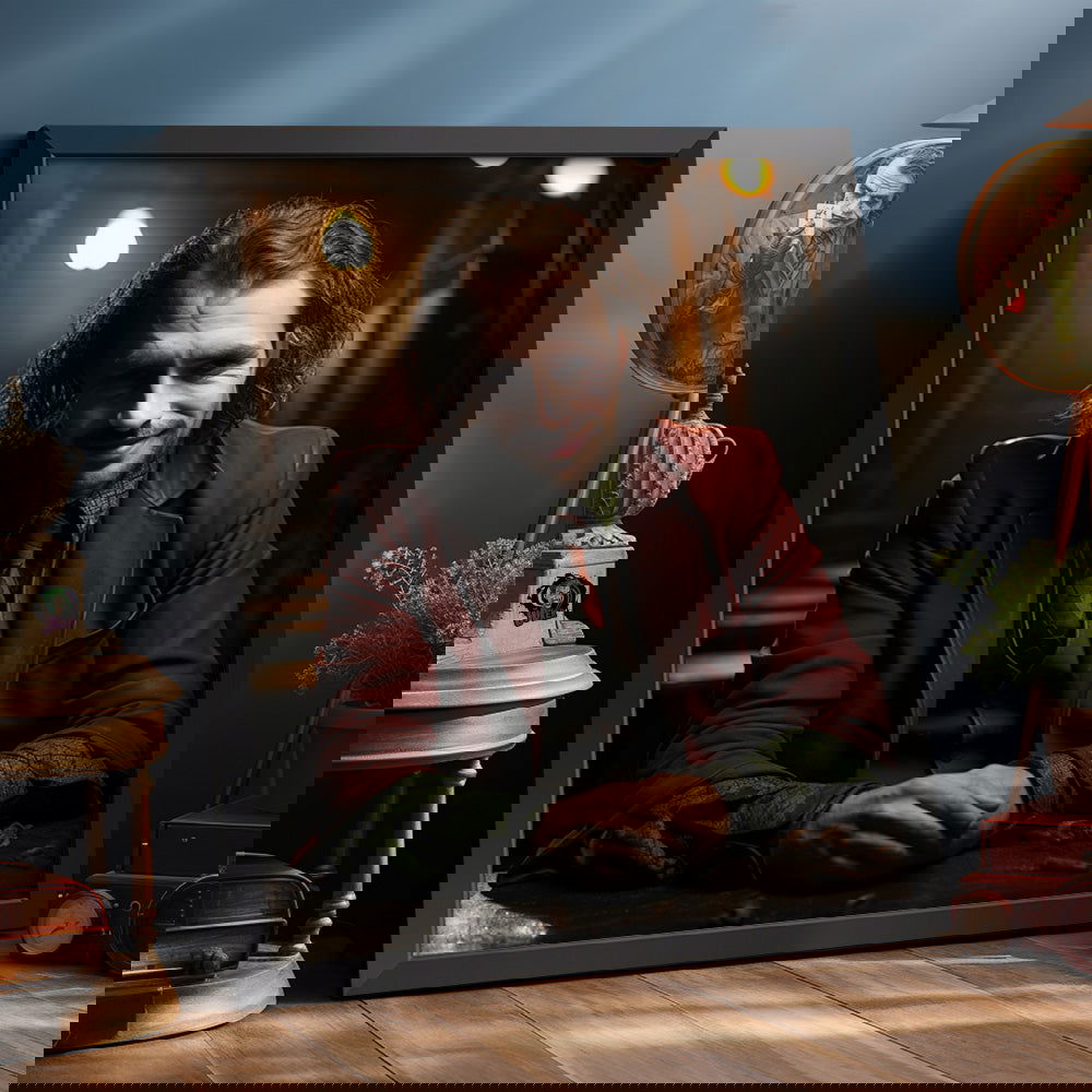 Personalized Face Joker Frame Gifts for Him Custom Portrait from Photo - DigiVirt