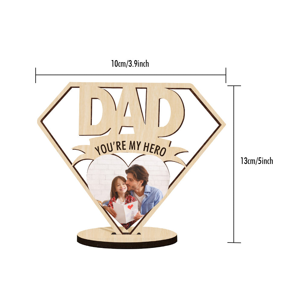 Personalized Father's Day Wooden Sign Dad Wooden Plaque Gift for Dad - DigiVirt