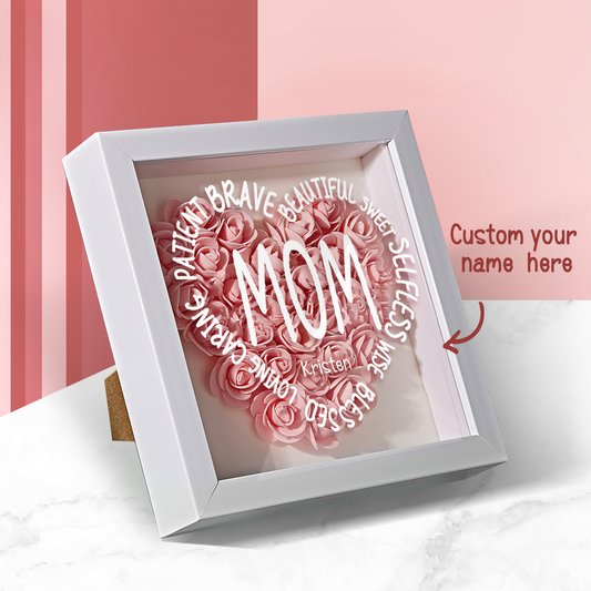 Personalized Flower Keepsake For Mom Custom Name Gift Idea for Mother's Day - DigiVirt