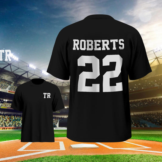 Personalized Football Name & Number Sports T-Shirt Back to School Gifts - DigiVirt